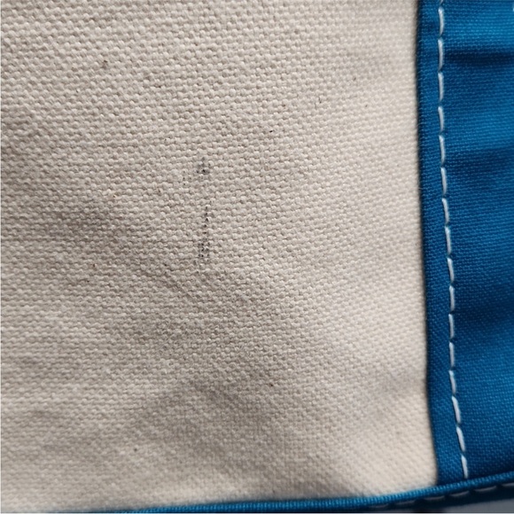 L.L. Bean Teal Blue Green Custom Monogrammed Brooke Boat & Tote Canvas Bag - Picture 4 of 13